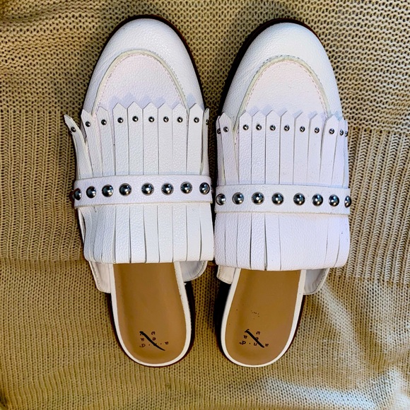 a new day Shoes - NWOT white moccasin mules - A New Day